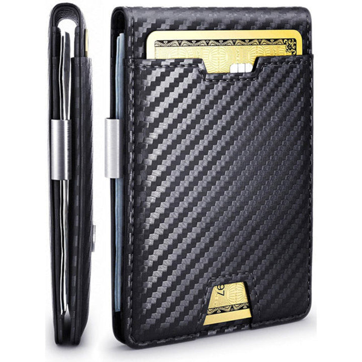 Slim RFID Wallet with Money Clip