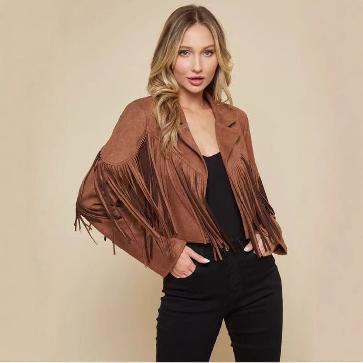 Marcelyn | Women’s Fringe Coat | Structured Fit & Subtle Edge