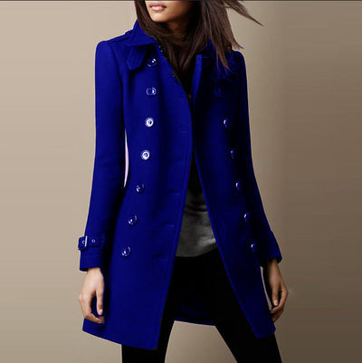 Jaya | Women's Buttoned Trench Coat | Long