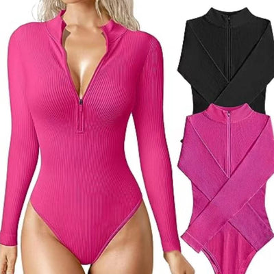 Bernadette | Women's Zipped Swimsuit | Long Sleeves