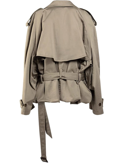 Lioris | Women’s Modern and Versatile Design Cropped Trench Jacket