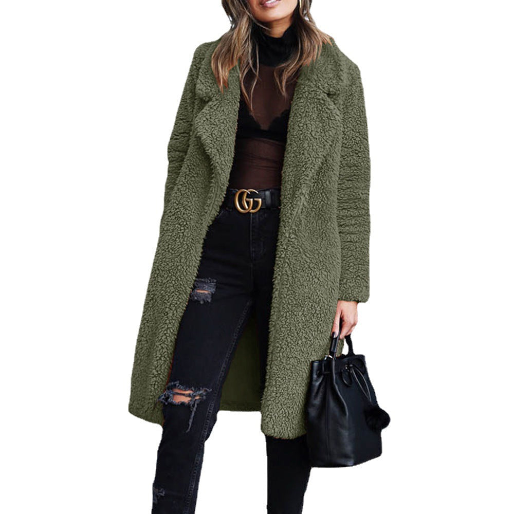 Corvara | Women’s Longline Teddy Coat | Extra Softness & Wrapped Warmth