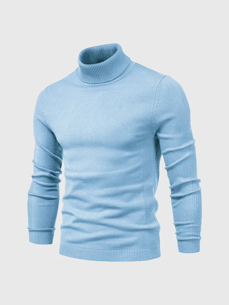 Men's Turtleneck Sweater – Washable and Versatile