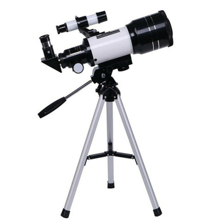 Professional Astronomical 150x Magnification Refracting Telescope 300/70mm With Tripod Phone Adapter 0