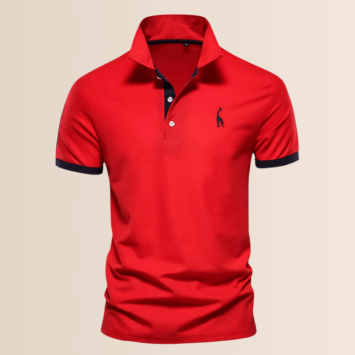 Men’s Cotton Stand Collar Polo Shirt
