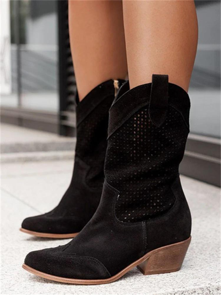 Stacey - Mid-high Cowboy Boots for women