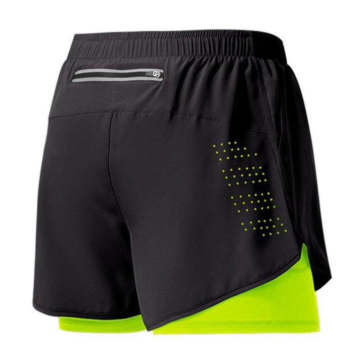 Quick-Dry Men's Running Shorts with Zipper