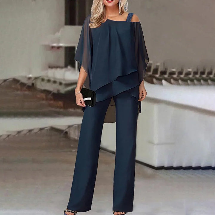 JacobNora AUS– Elegant Cold-Shoulder Jumpsuit for Women