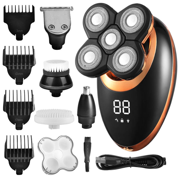 Waterproof Cordless Multifunctional Trimmer and Shaver for Men