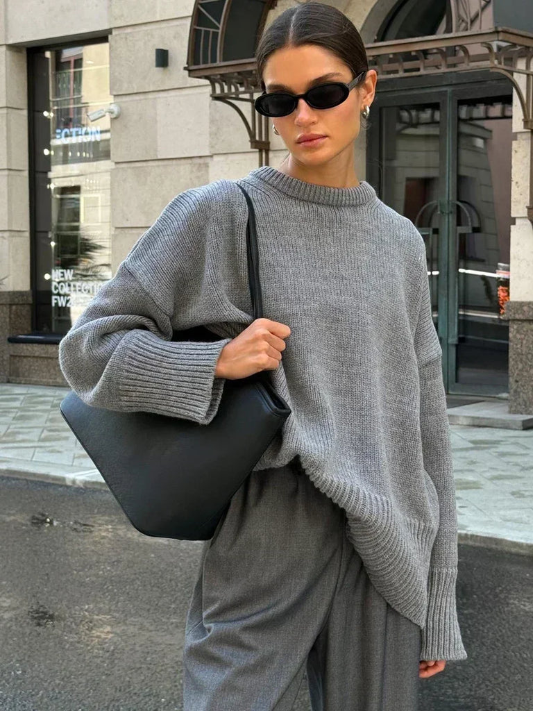 Alvara | Women’s Relaxed Knit Jumper | Casual Fit & Chill-Day Ease