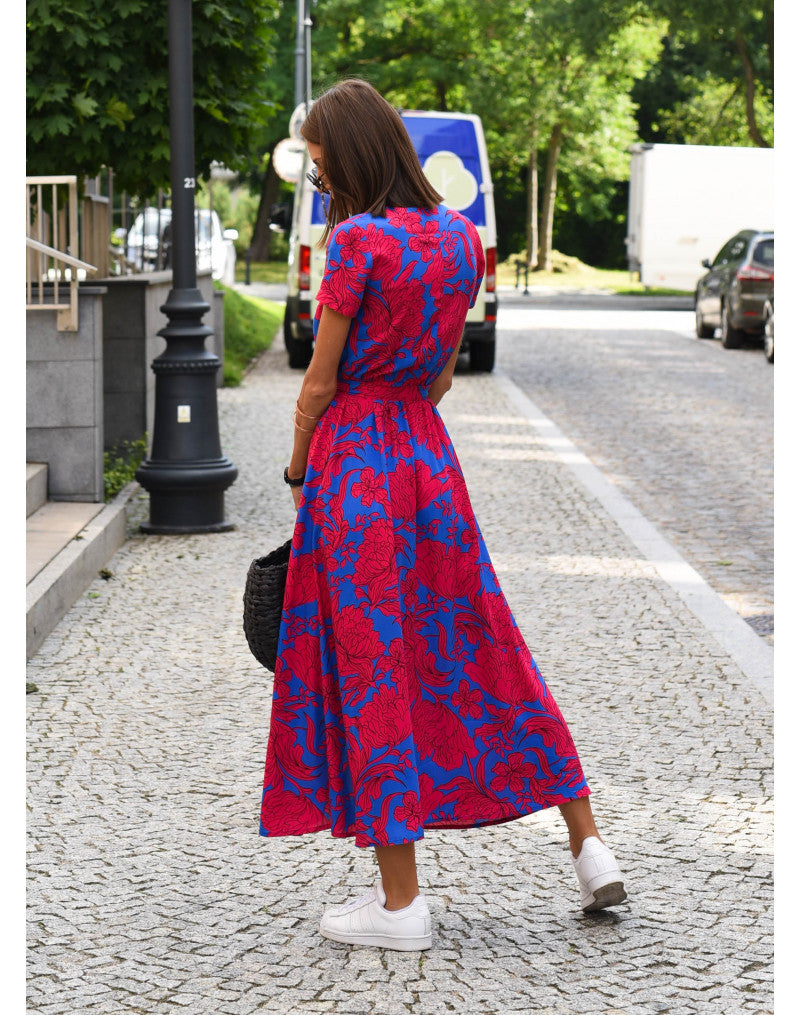 Summer Maxi Dress with Floral Print
