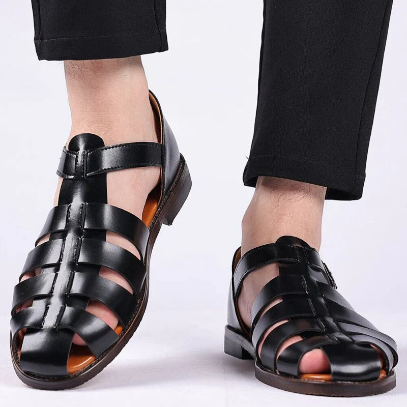 Blaise – Leather Men's Sandals with Comfort and Style