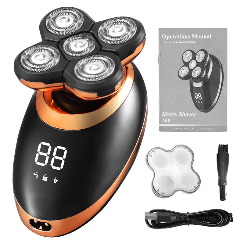 Water-resistant Cordless Multi-Functional Trimmer for Men