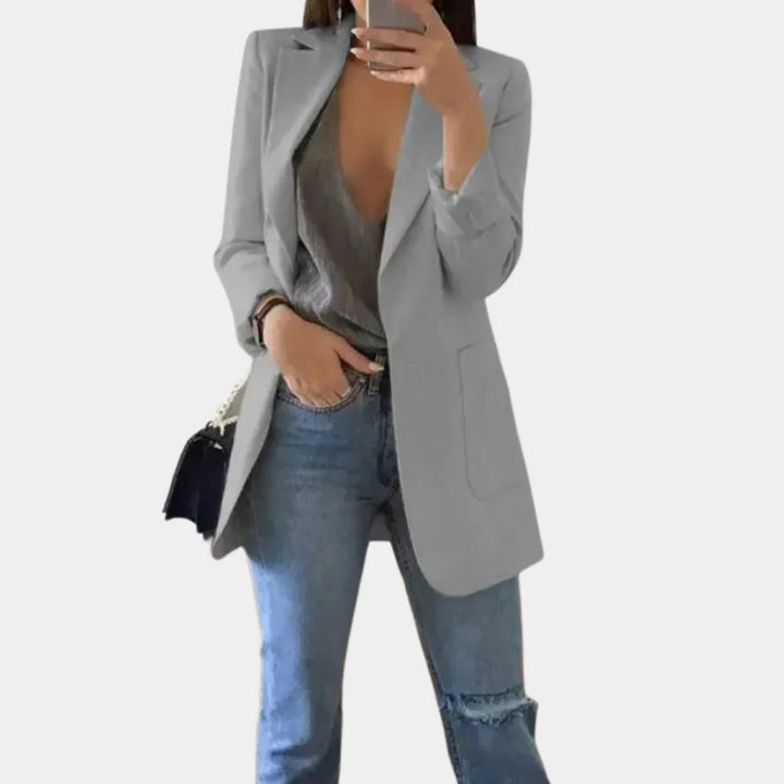 Long Slim Fit Blazer for Women