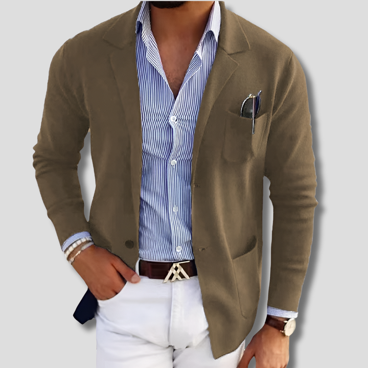 Stylish Men's Blazer with Casual Flap Pockets – Timeless Design, Modern Twist