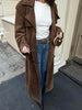 Shyrin | Women’s Double-Breasted Trench Coat | Sleek Layering