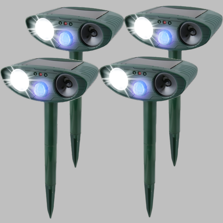 Outdoor Rabbit Deterrent – Solar Ultrasonic Pest Control Device