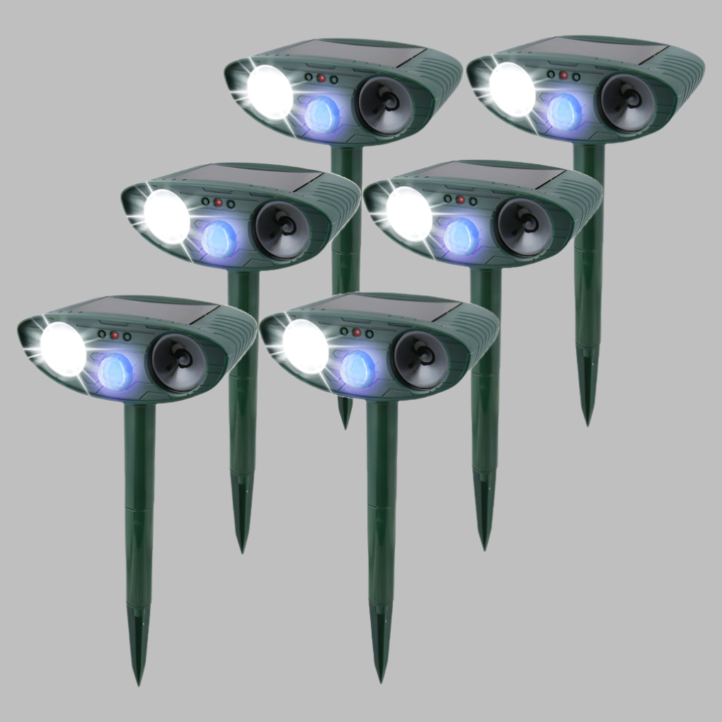 Outdoor Rabbit Deterrent – Solar Ultrasonic Pest Control Device