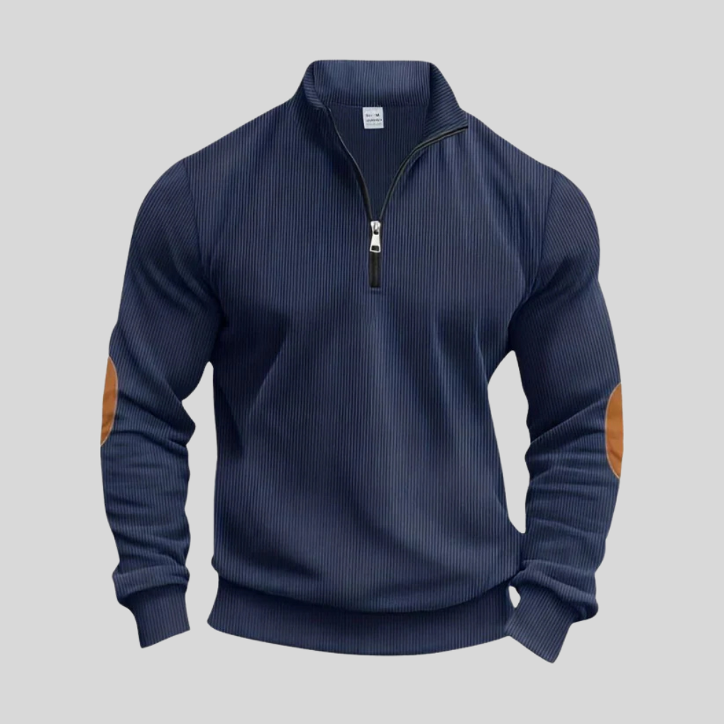 Men’s Pullover with Ribbed Cuffs