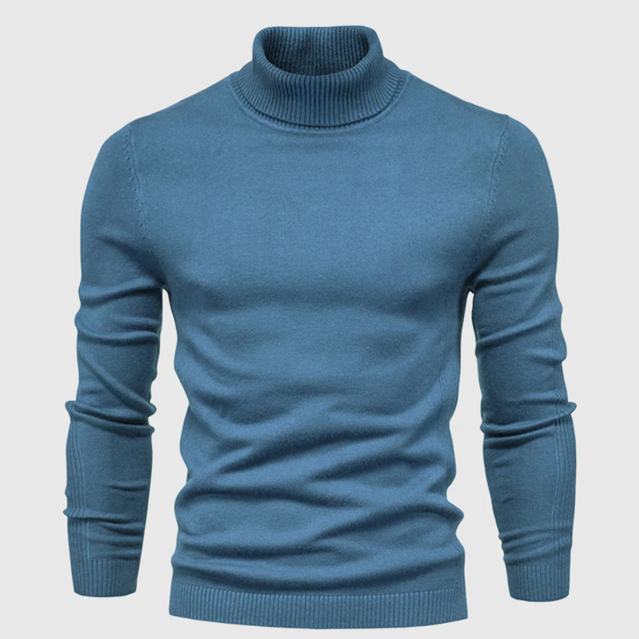Men’s Wash-Able Turtleneck Sweater – Practical Style with Everyday Wear