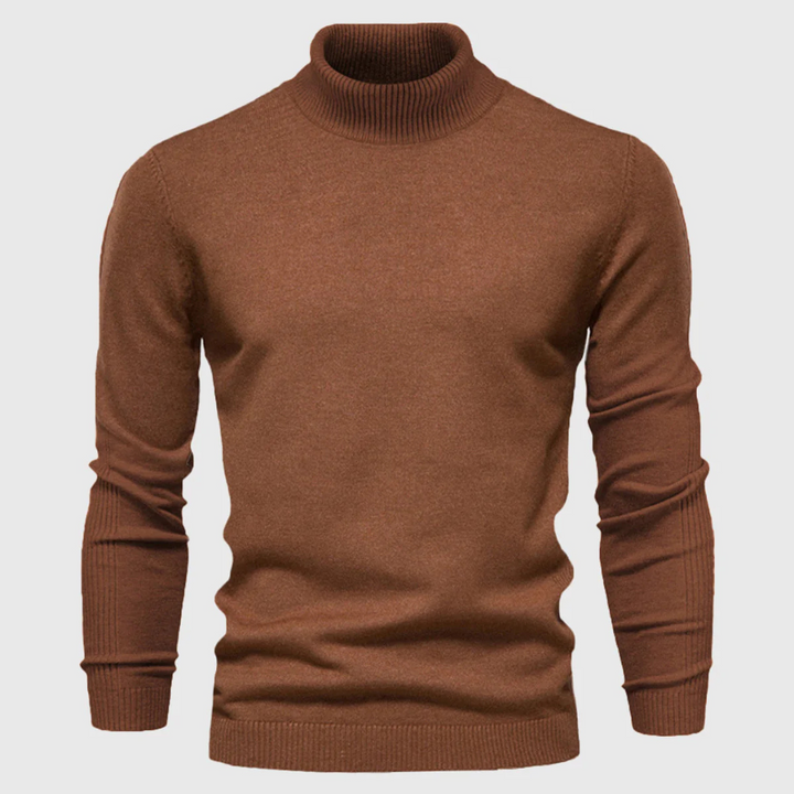 Men’s Wash-Able Turtleneck Sweater – Practical Style with Everyday Wear