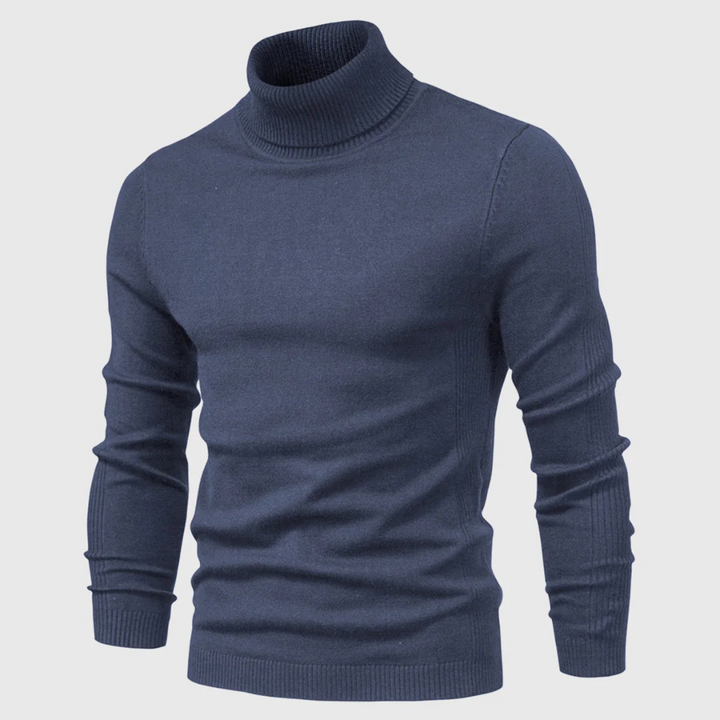 Men’s Wash-Able Turtleneck Sweater – Practical Style with Everyday Wear
