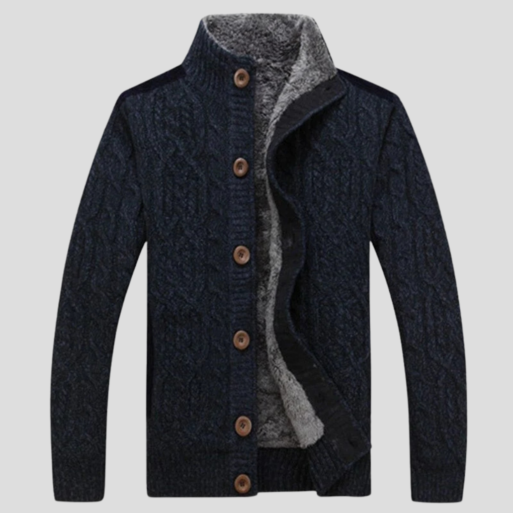 Men’s Plush-Lined Cardigan