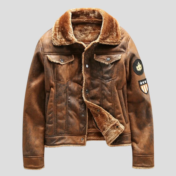 Men’s Suede Biker Jacket