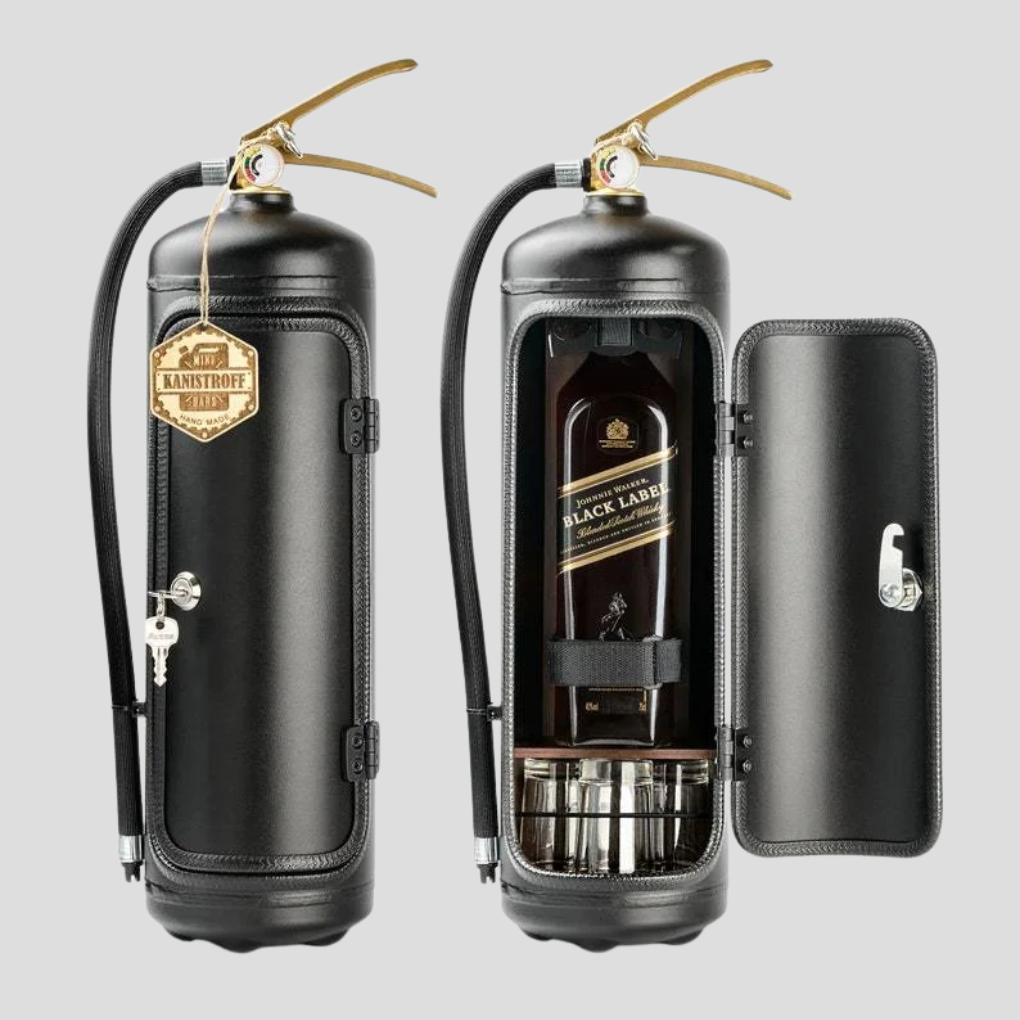 Hidden Fire Extinguisher Mini-Bar