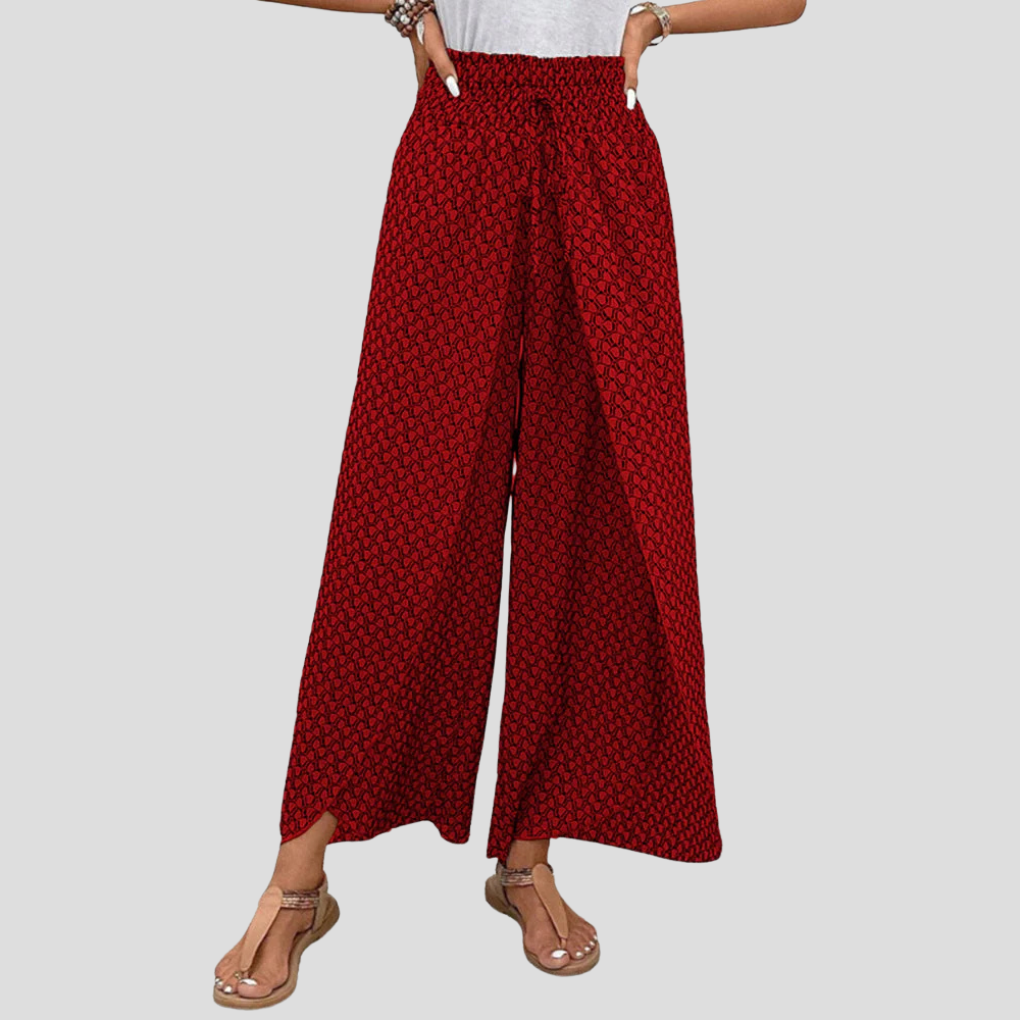 Modern Geometric Print Trousers