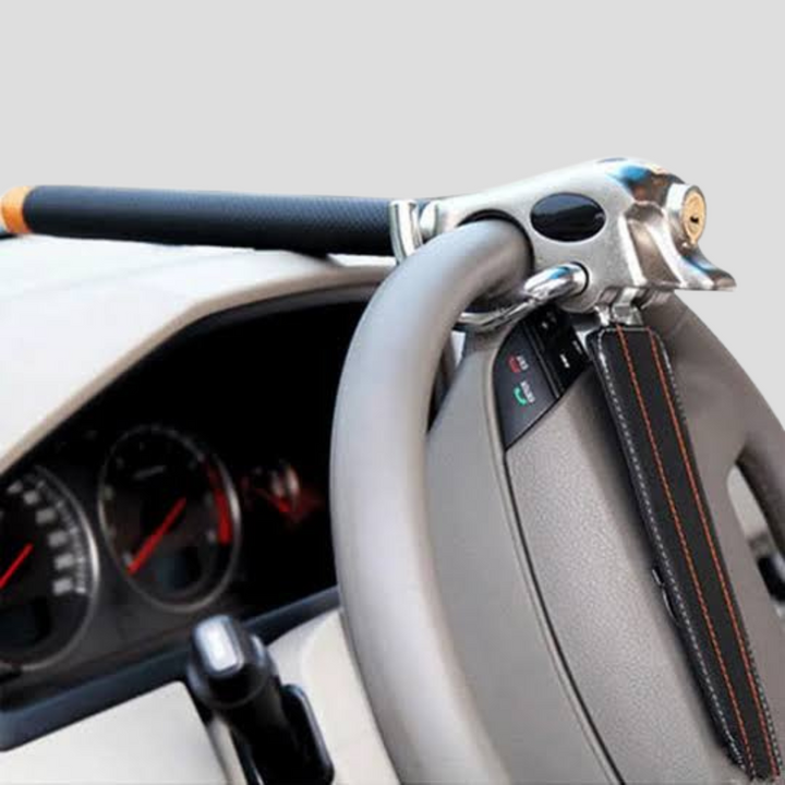 Universal Steering Wheel Lock – Adjustable Anti-Theft Barrier