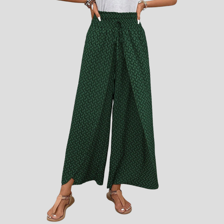Modern Geometric Print Trousers