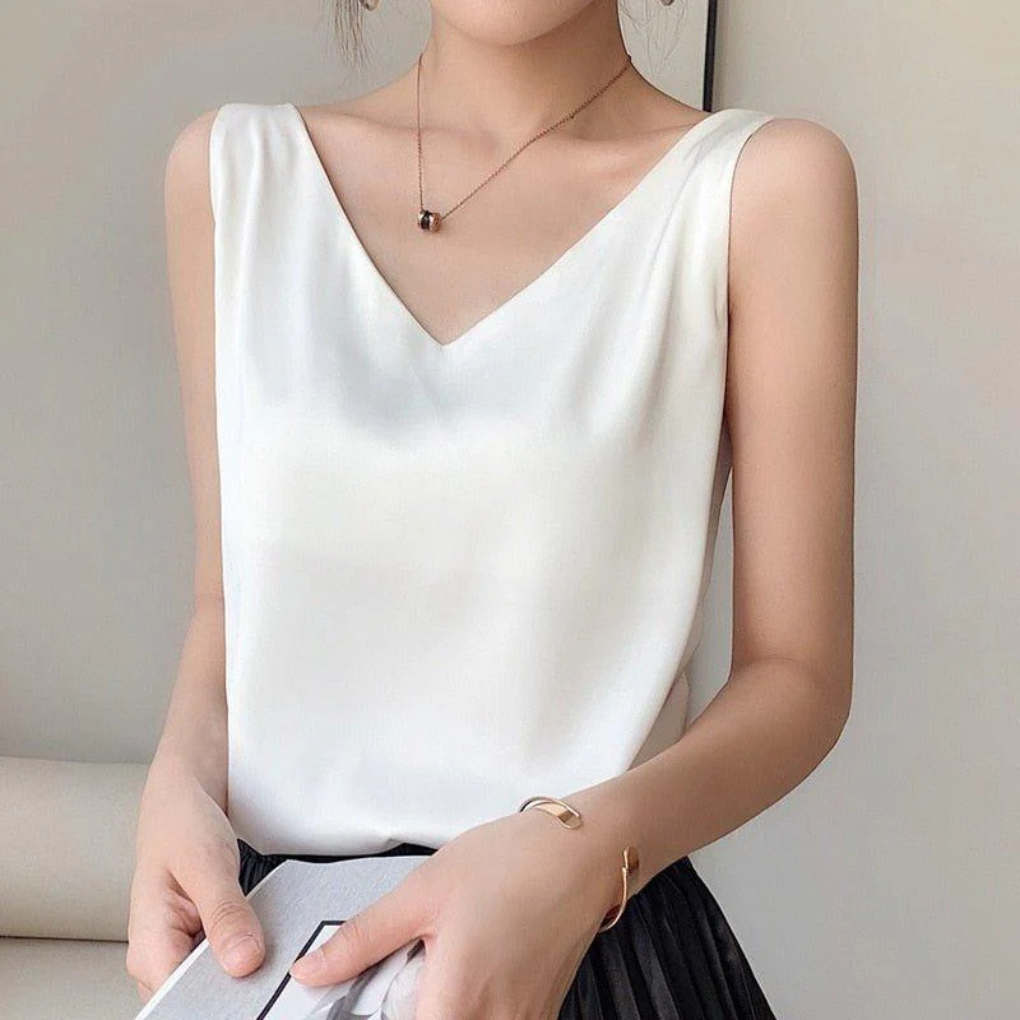 Silk Strap Tank Top