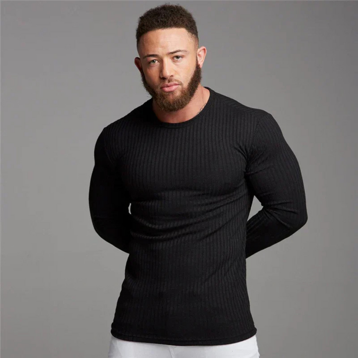 Men’s Knit Crewneck Sweater – Casual Layer with Timeless Palette