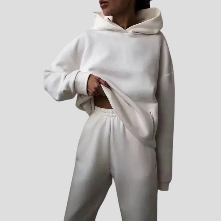 Women’s Hoodie & Jogger Set – Relaxed Winter Lounge Wear