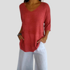 Women’s Knit V-Neck Top – Casual Style with Everyday Flair