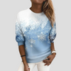 Women’s Snowflake Print Xmas Sweatshirt