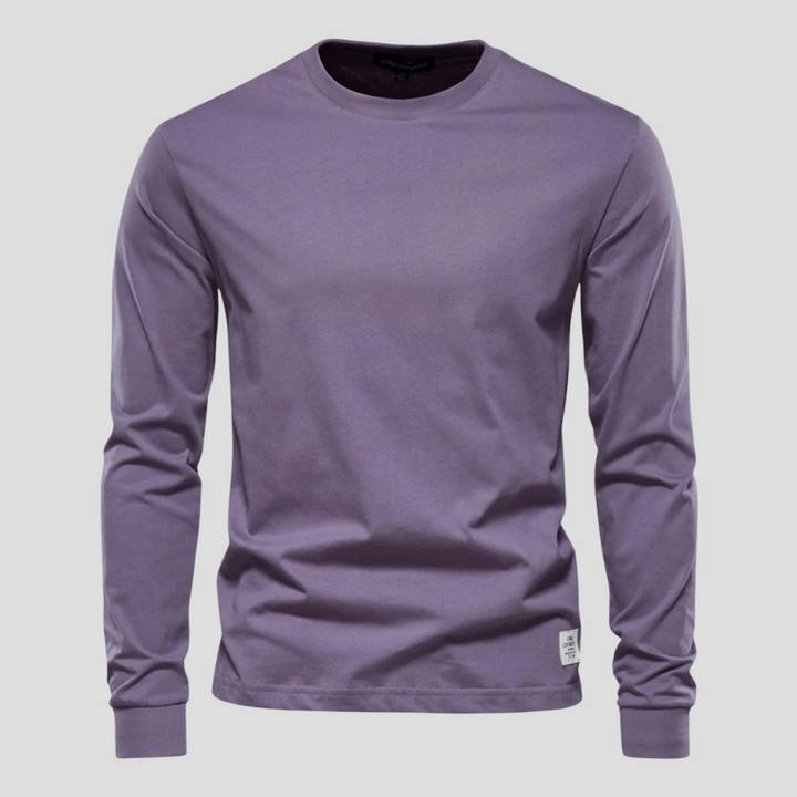 Men’s Long-Sleeved Round-Neck Shirt