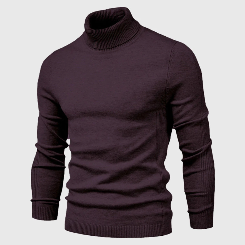 Men’s Wash-Able Turtleneck Sweater – Practical Style with Everyday Wear