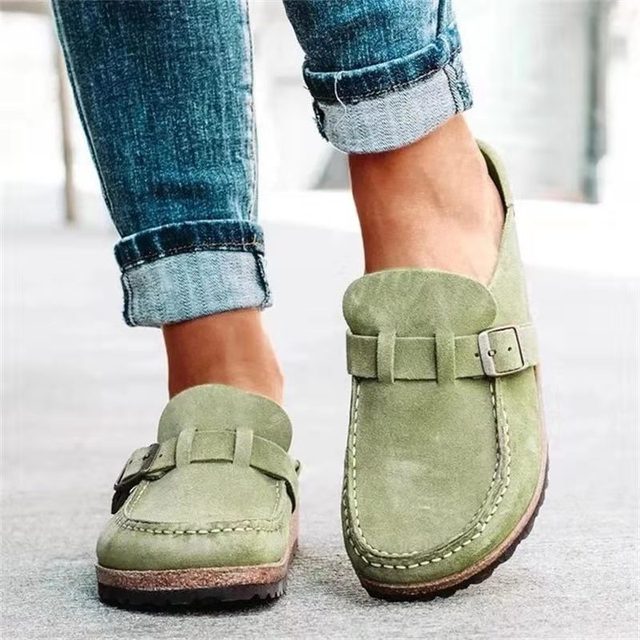 Retro Suede Loafers for Women in Timeless Old Money Style