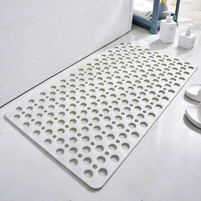 Quick Drain Anti-Slip Shower Mat with Suction Cups for Secure Grip