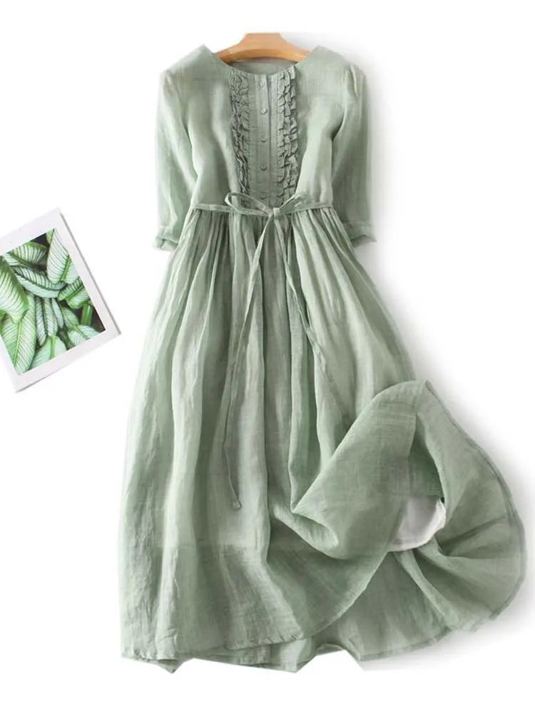 Long Linen Dress – Effortless Elegance for Summer Days
