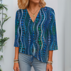 Women's Abstract Polka Dot Blouse