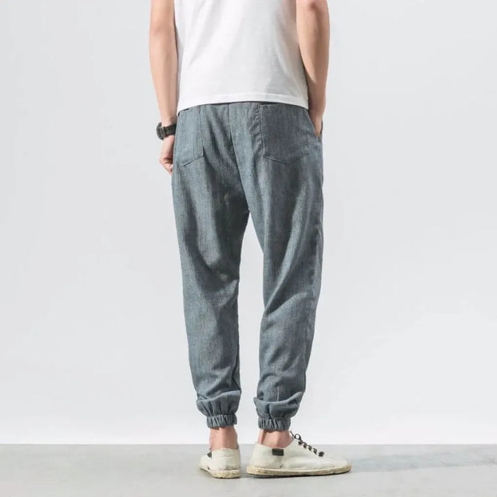 Men’s cottonmix-Linen Comfort Pants – Lightweight Everyday Wear