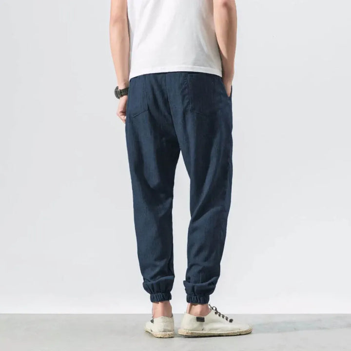Men’s cottonmix-Linen Comfort Pants – Lightweight Everyday Wear