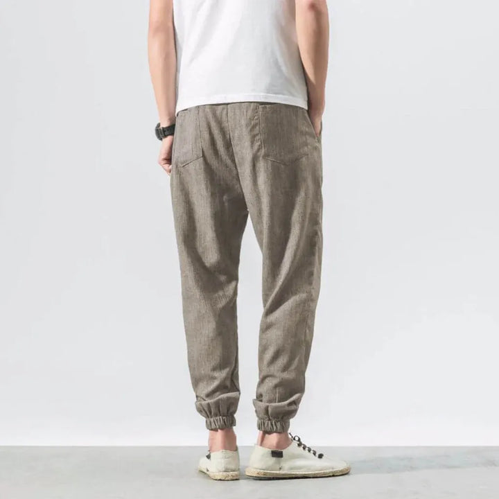 Men’s cottonmix-Linen Comfort Pants – Lightweight Everyday Wear