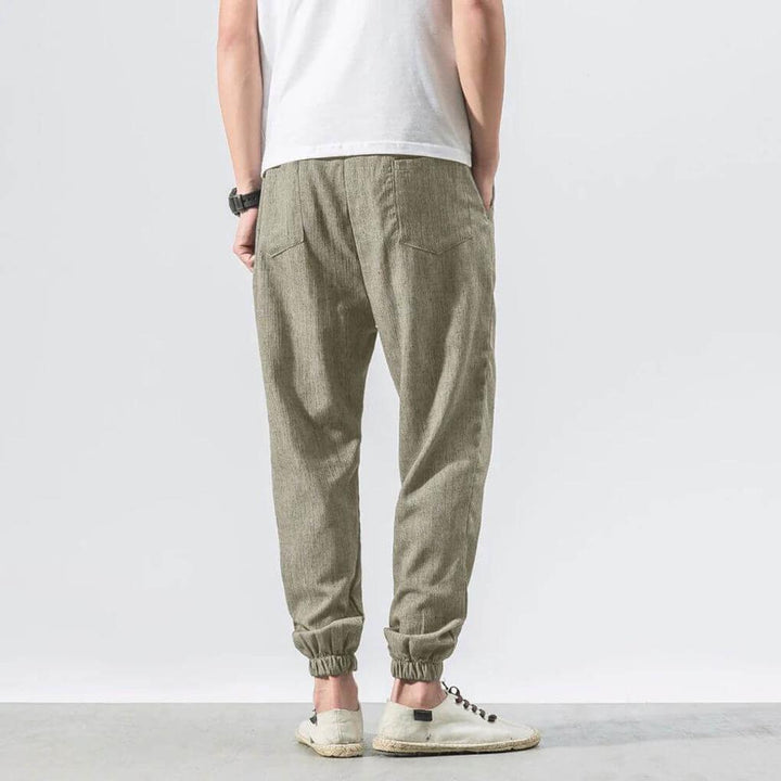 Men’s cottonmix-Linen Comfort Pants – Lightweight Everyday Wear