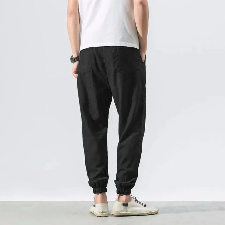 Men’s cottonmix-Linen Comfort Pants – Lightweight Everyday Wear