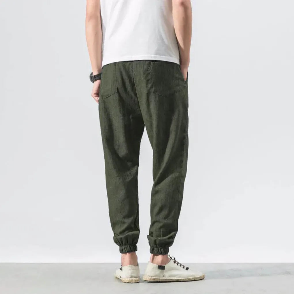 Men’s cottonmix-Linen Comfort Pants – Lightweight Everyday Wear