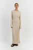 Alena | Women's Ribbed Knit Midi Dress | Casual
